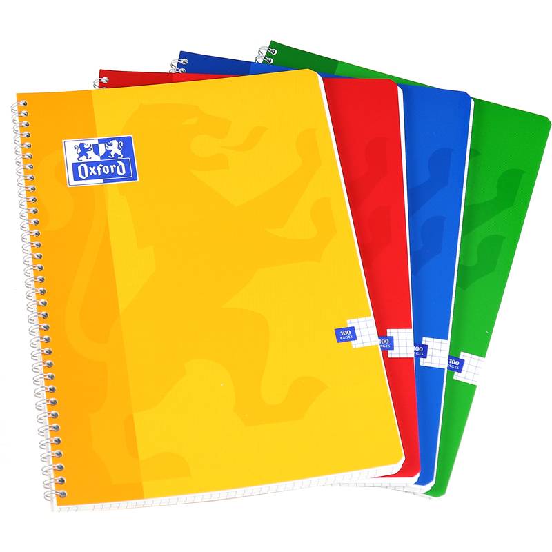 Oxford Spiralbuch, DIN A4, kariert, 50 Blatt
