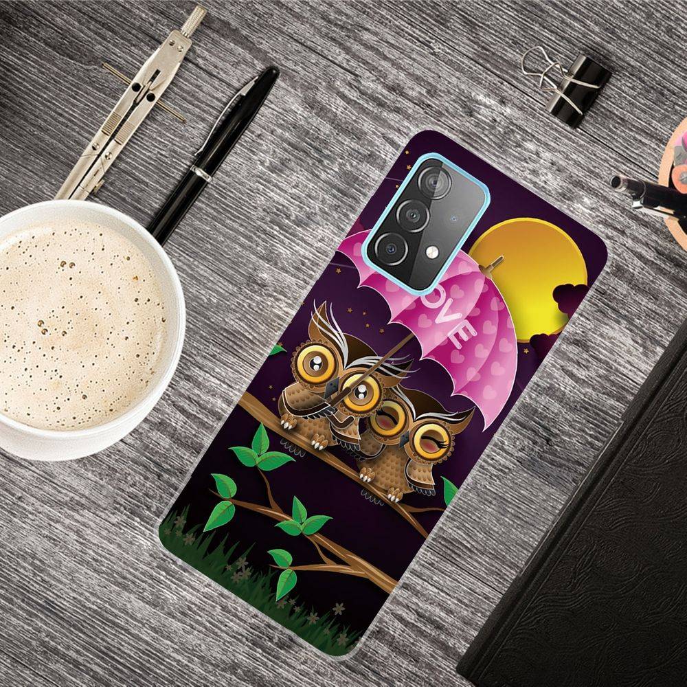 Für Samsung Galaxy A32 5G Silikon Case TPU Eulen Schutz Muster Tasche Hülle Cover Etuis Zubehör