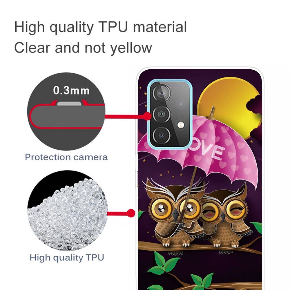 Für Samsung Galaxy A32 5G Silikon Case TPU Eulen Schutz Muster Tasche Hülle Cover Etuis Zubehör