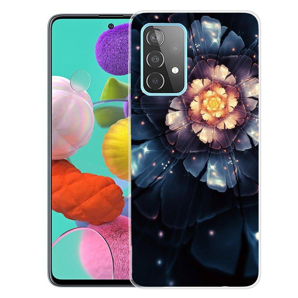 Für Samsung Galaxy A32 5G Silikon Case TPU Snow Lotus Schutz Muster Tasche Hülle Cover Etuis