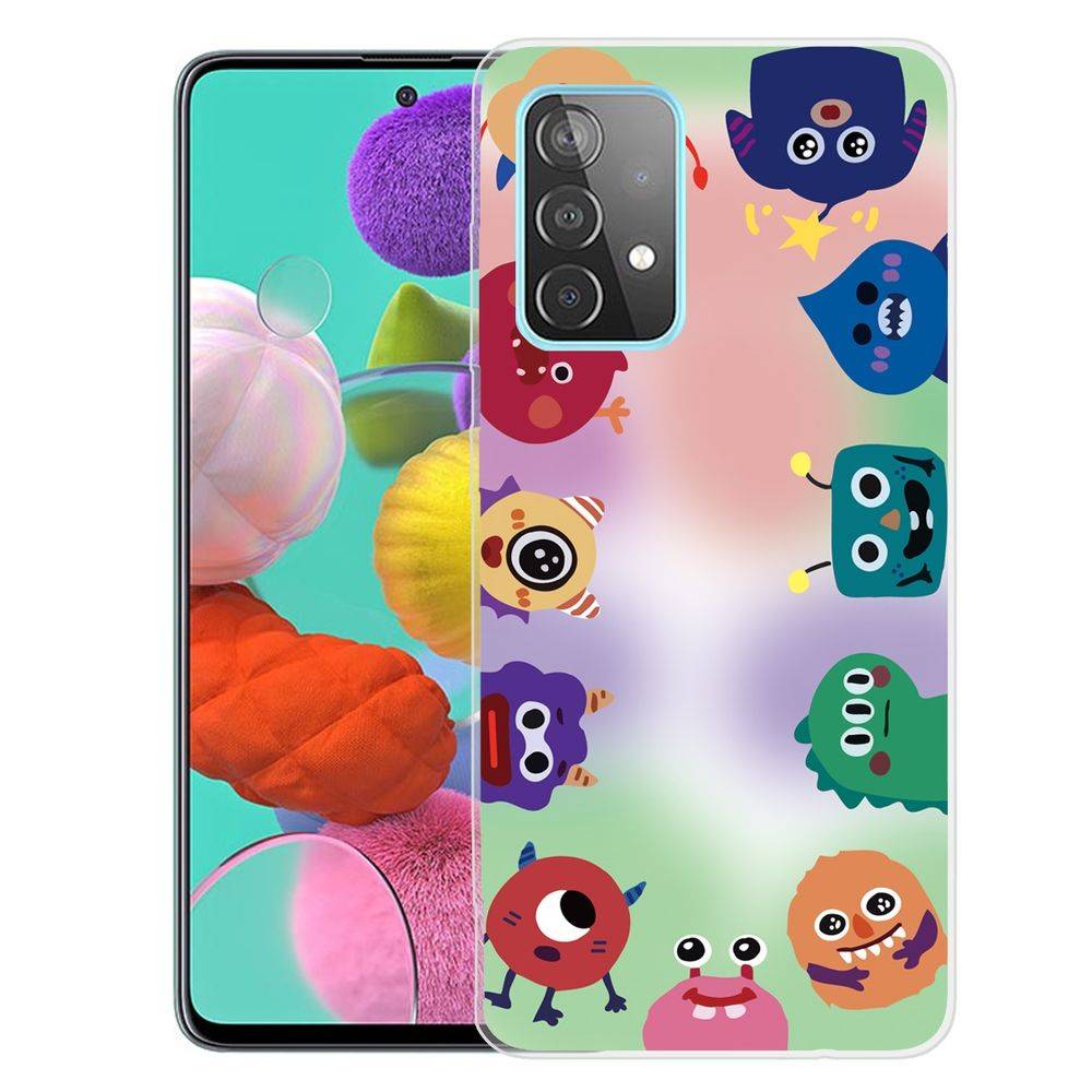 Für Samsung Galaxy A32 5G Silikon Case TPU Monster Schutz Muster Tasche Hülle Cover Etuis