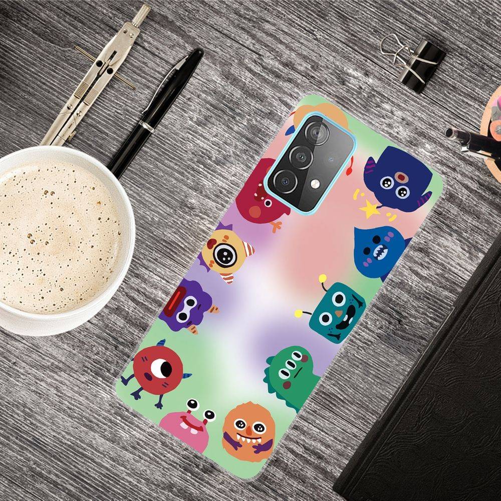 Für Samsung Galaxy A32 5G Silikon Case TPU Monster Schutz Muster Tasche Hülle Cover Etuis