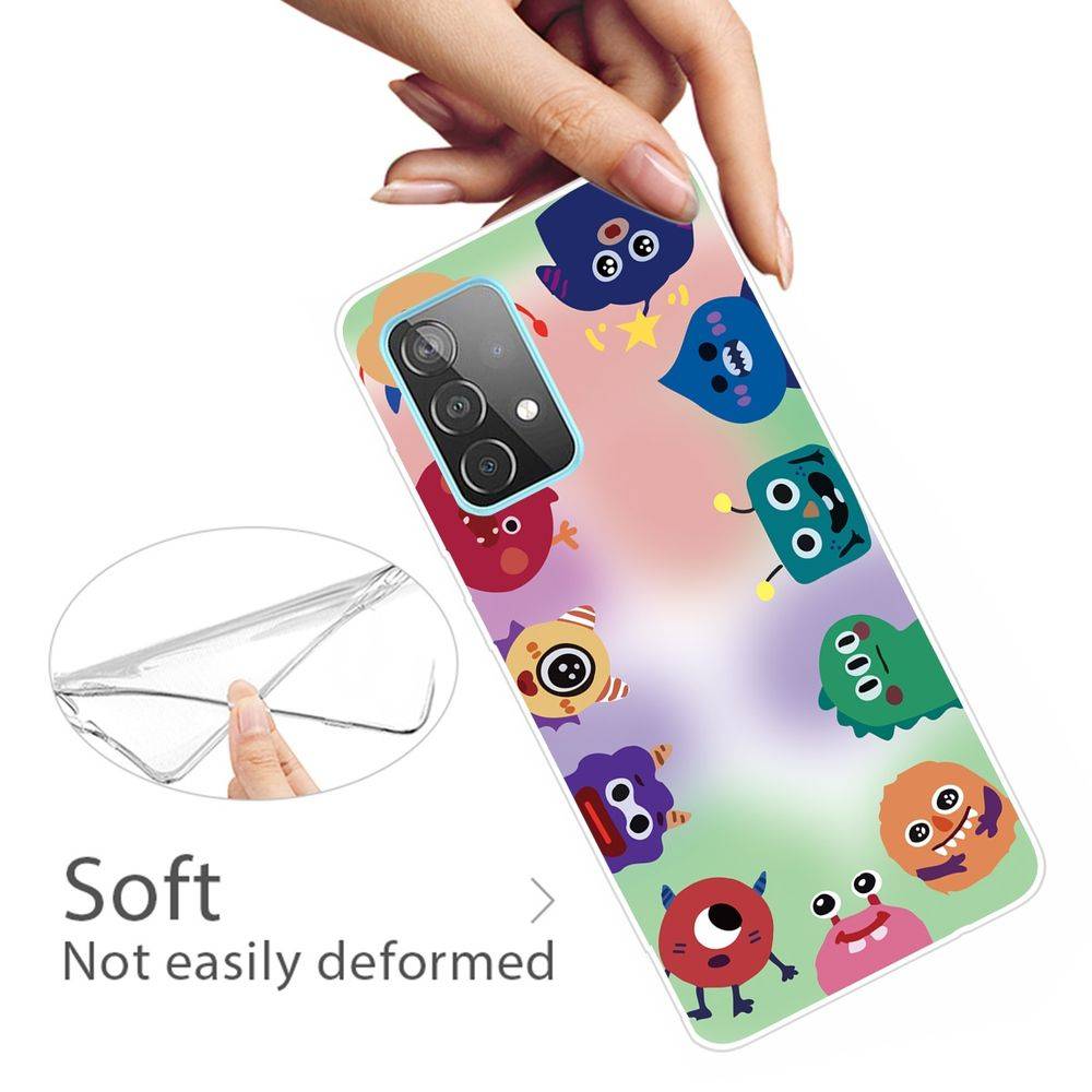 Für Samsung Galaxy A32 5G Silikon Case TPU Monster Schutz Muster Tasche Hülle Cover Etuis