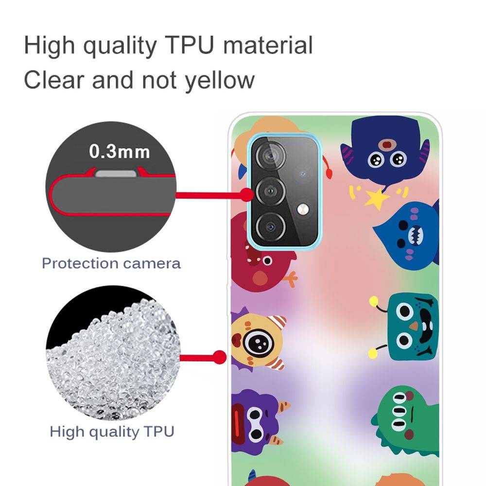 Für Samsung Galaxy A32 5G Silikon Case TPU Monster Schutz Muster Tasche Hülle Cover Etuis