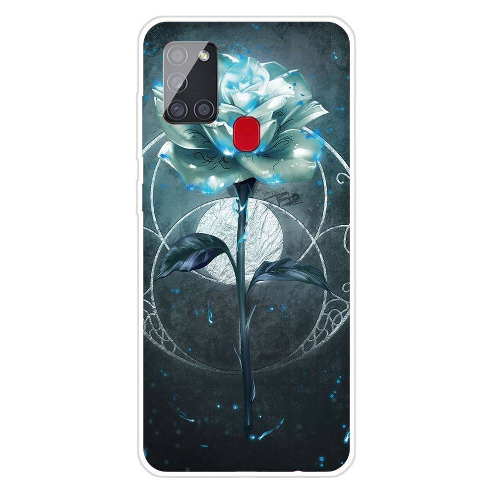 Für Samsung Galaxy A21s Silikon Case TPU Magic Rose Schutz Muster Tasche Hülle Cover Etuis