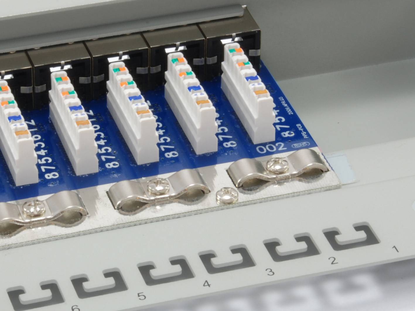 equip - Patch Panel - CAT 6e - STP - Hellgrau, RAL 7035 - 1U - 48.3 cm (19"")