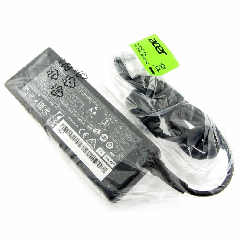 Acer AC Adapter 90 W 3pin 90 W schwarz Netzteil und Spannungswandler - Stromversorgung (50/60, 90 W, Schwarz)