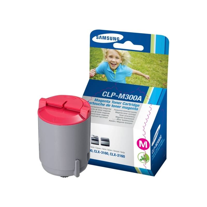SAMSUNG Toner für SAMSUNG Laserdrucker CLP300, magenta
