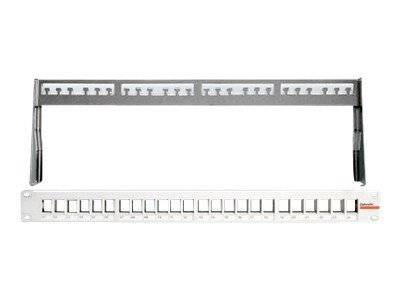 Dätwyler unilan KS 24x - Patch Panel - CAT 6 - FTP - Grau, RAL 7035 - 1U - 48.3 cm (19")