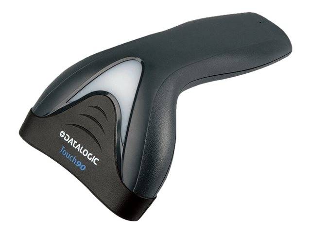 Schwarzer tragbarer Barcode-Scanner mit ergonomischem Pistolengriff-Design und 