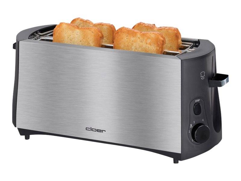 Cloer 3719 - Toaster - 4 Scheibe - 2 Steckplatz