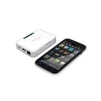Fantec MWiD25-DS (white) Die FANTEC MWiD25-DS ist eine kabellose Docking Station und ermöglich den LAN-Zugriff auf USB
