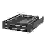 StarTech.com SATA Wechselrahmen 3,5 Zoll trägerlos - Mobiles Festplatten Speicher Rack für 2x 6,4cm (2,5)