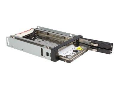 StarTech.com SATA Wechselrahmen 3,5 Zoll trägerlos - Mobiles Festplatten Speicher Rack für 2x 6,4cm (2,5)