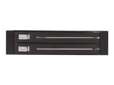 StarTech.com SATA Wechselrahmen 3,5 Zoll trägerlos - Mobiles Festplatten Speicher Rack für 2x 6,4cm (2,5)