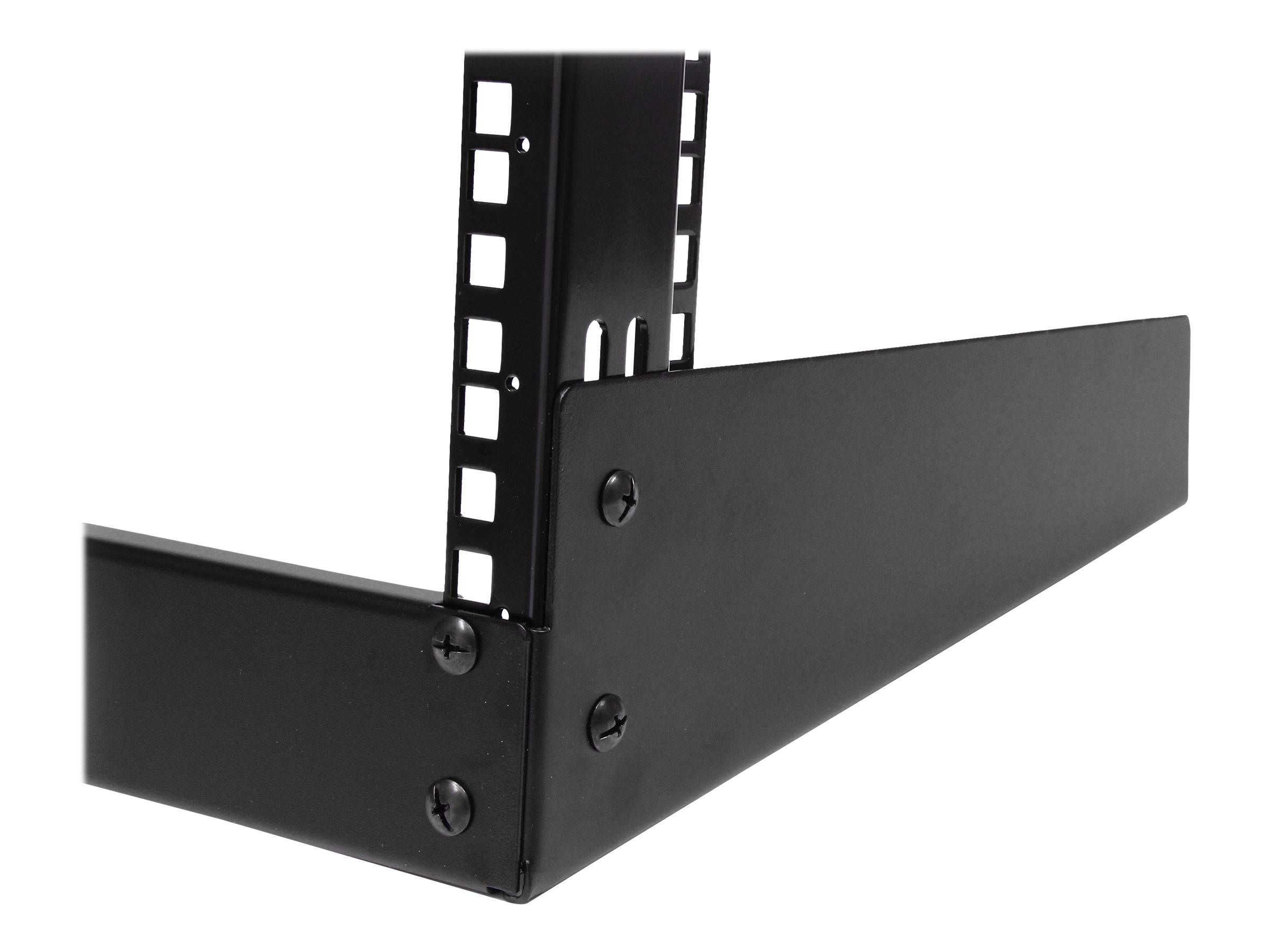 StarTech.com 12 HE 19" Desktop 2 Pfosten Open Frame Rack - Schrank offener Rahmen - Schwarz - 12U - 48.3 cm (19")