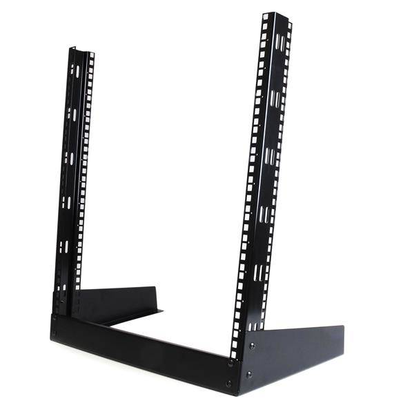 StarTech.com 12 HE 19" Desktop 2 Pfosten Open Frame Rack - Schrank offener Rahmen - Schwarz - 12U - 48.3 cm (19")