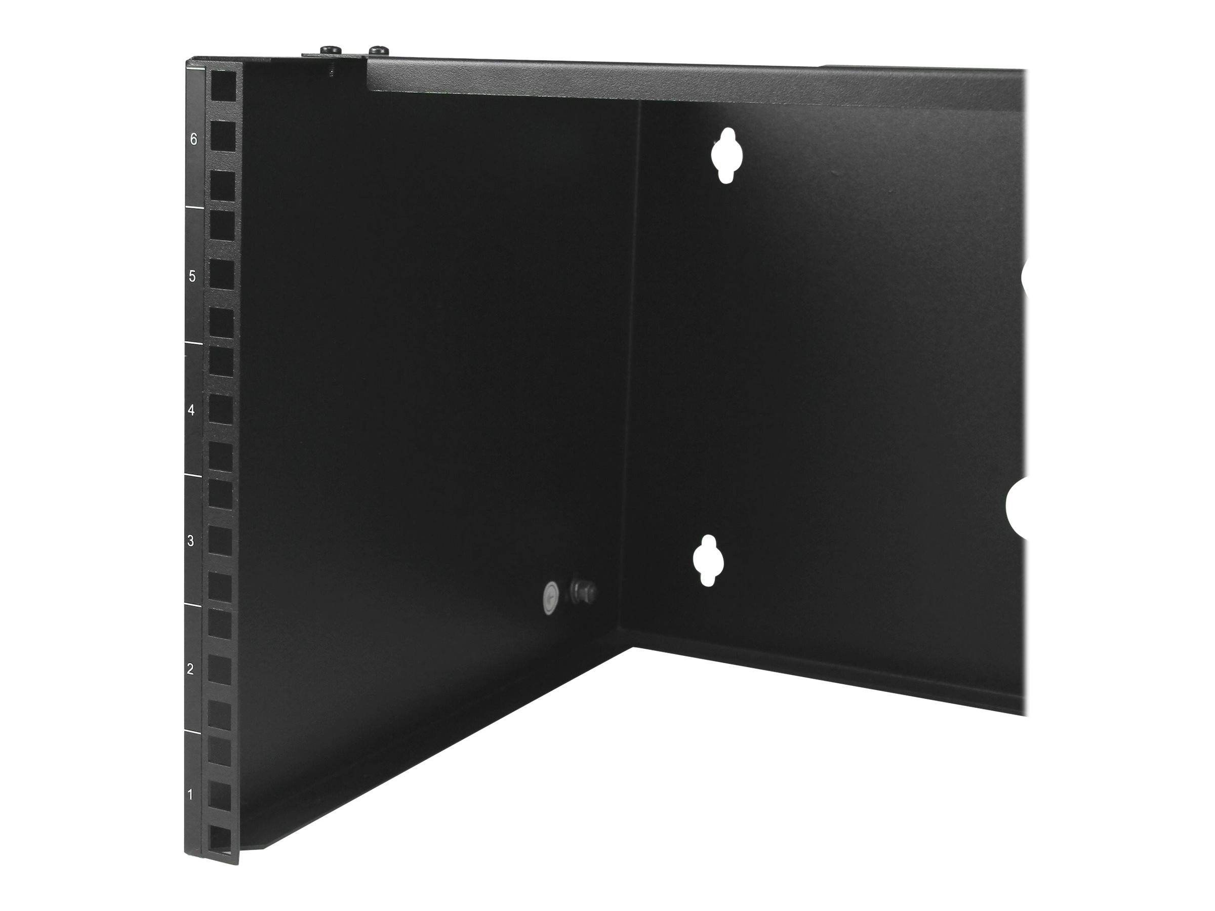 StarTech.com Halterung für Patchpanel, 6U Rack für Wandmontage, Befestigung für Netzwerk-Geräte, robuste Konstruktion, S