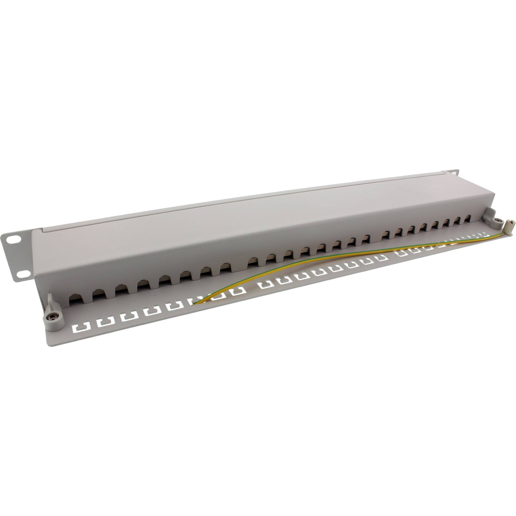 InLine - Patch Panel - Rack montierbar - RJ-45 X 24 - Hellgrau, RAL 7035 - 1U - 48.3 cm (19")