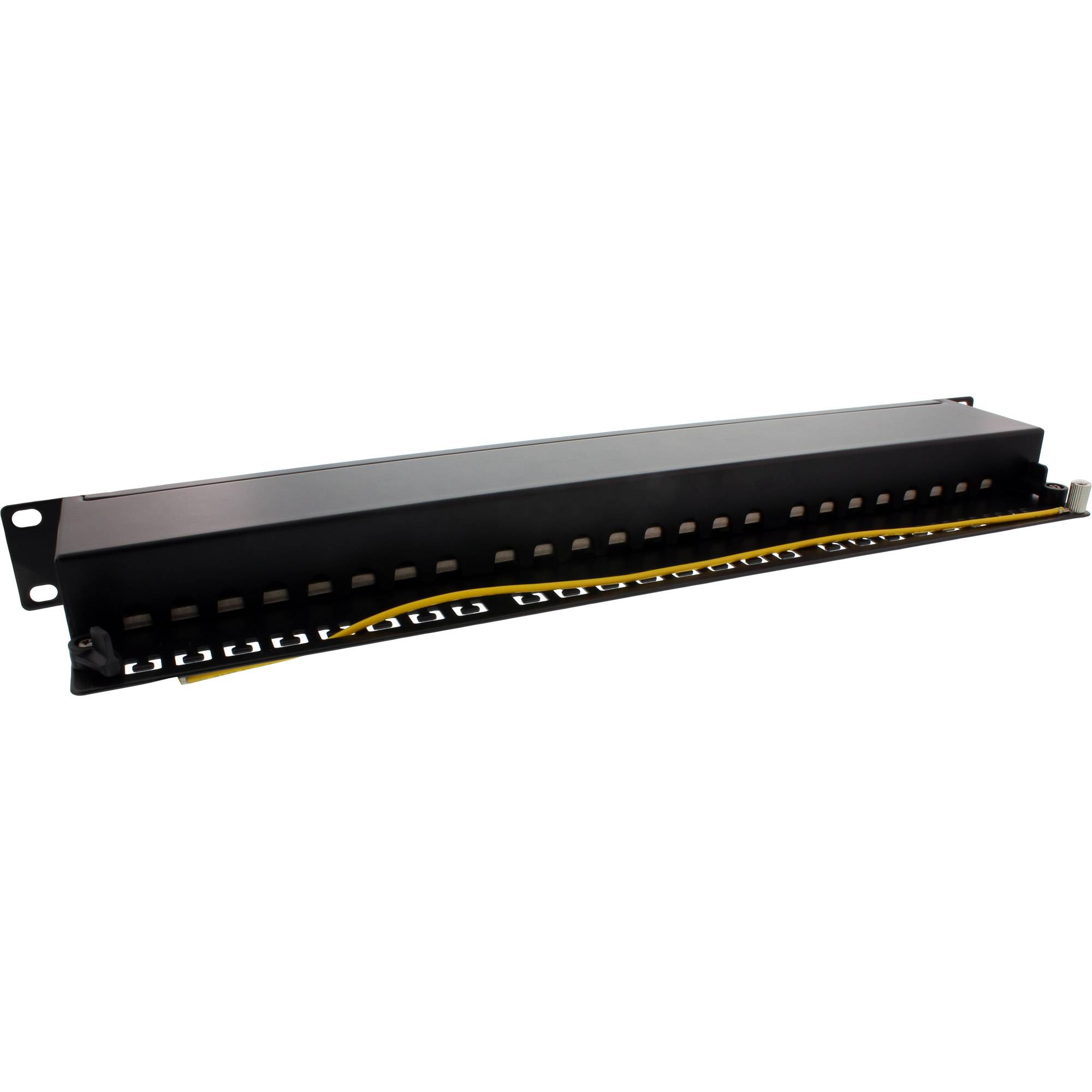 InLine - Patch Panel - Rack montierbar - RJ-45 X 24 - Schwarz, RAL 9005 - 1U - 48.3 cm (19")