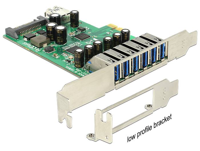 DeLock PCI Express Card > 6 x extern + 1 x intern USB 3.0