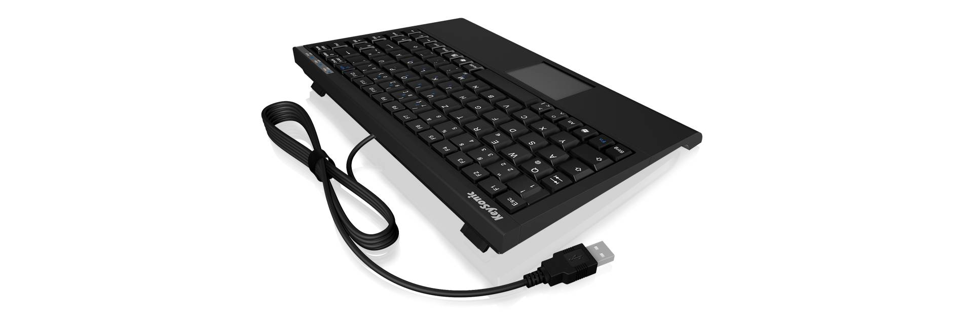KeySonic ACK-540 U+ - Tastatur - USB - GB - Schwarz