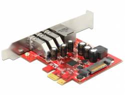 DeLock PCI Express Card > 3 x external USB 3.0 + 1 x external Gigabit LAN
