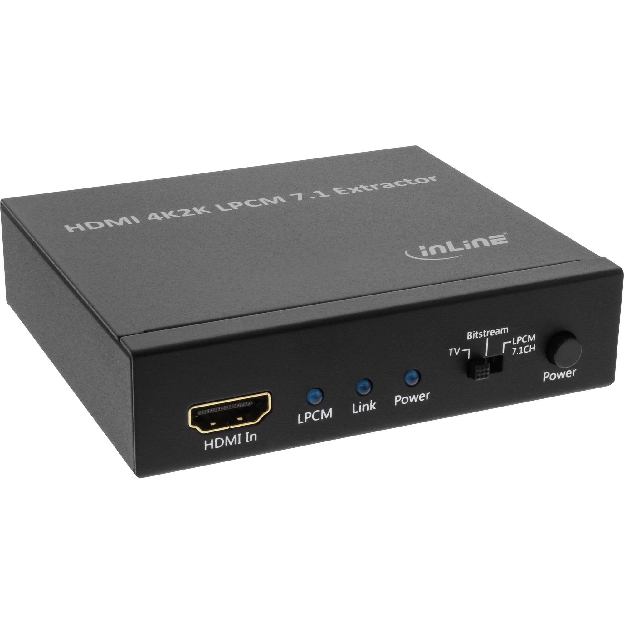 INLINE - HDMI Audio Extraktor/Signaltrenner - Eingang 4K2K HDMI