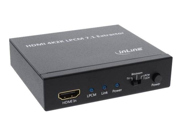 INLINE - HDMI Audio Extraktor/Signaltrenner - Eingang 4K2K HDMI