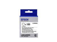 Epson LabelWorks LK-8WBWAA - Schwarz auf Weiß - 25 mm rund 180 Etikett(en) (1 Rolle(n)
