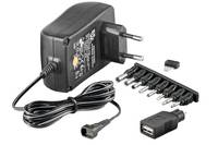 MicroConnect - Netzteil - AC - 18 Watt - Schwarz