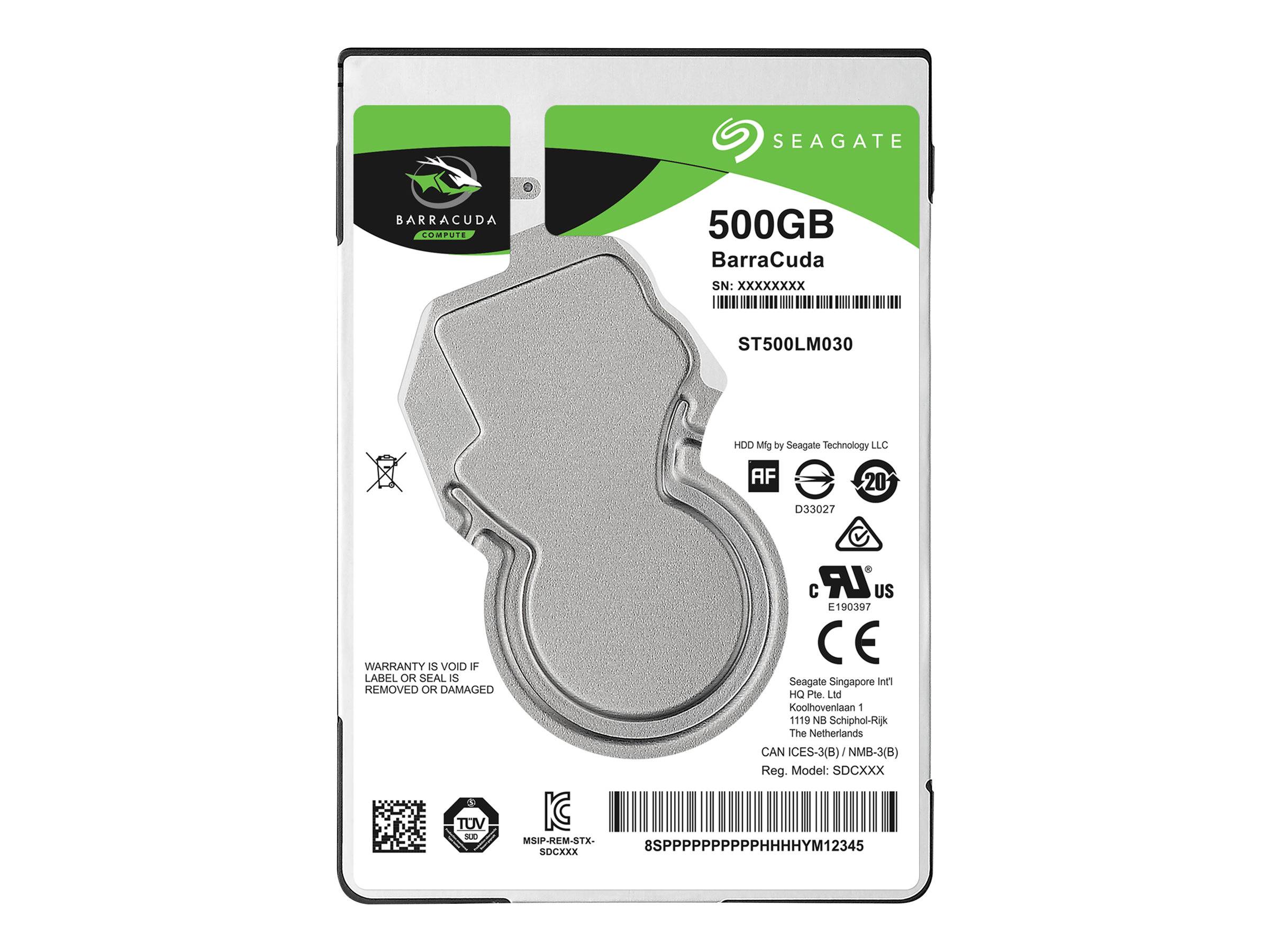 Seagate Guardian BarraCuda ST500LM030 - Festplatte - 500 GB - intern - 2.5" (6.4 cm)