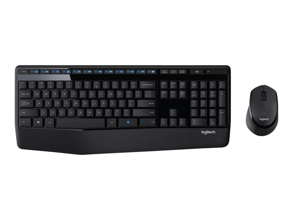 Logitech Tastatur- und Maus-Set MK345 - Englisches Layout - Schwarz