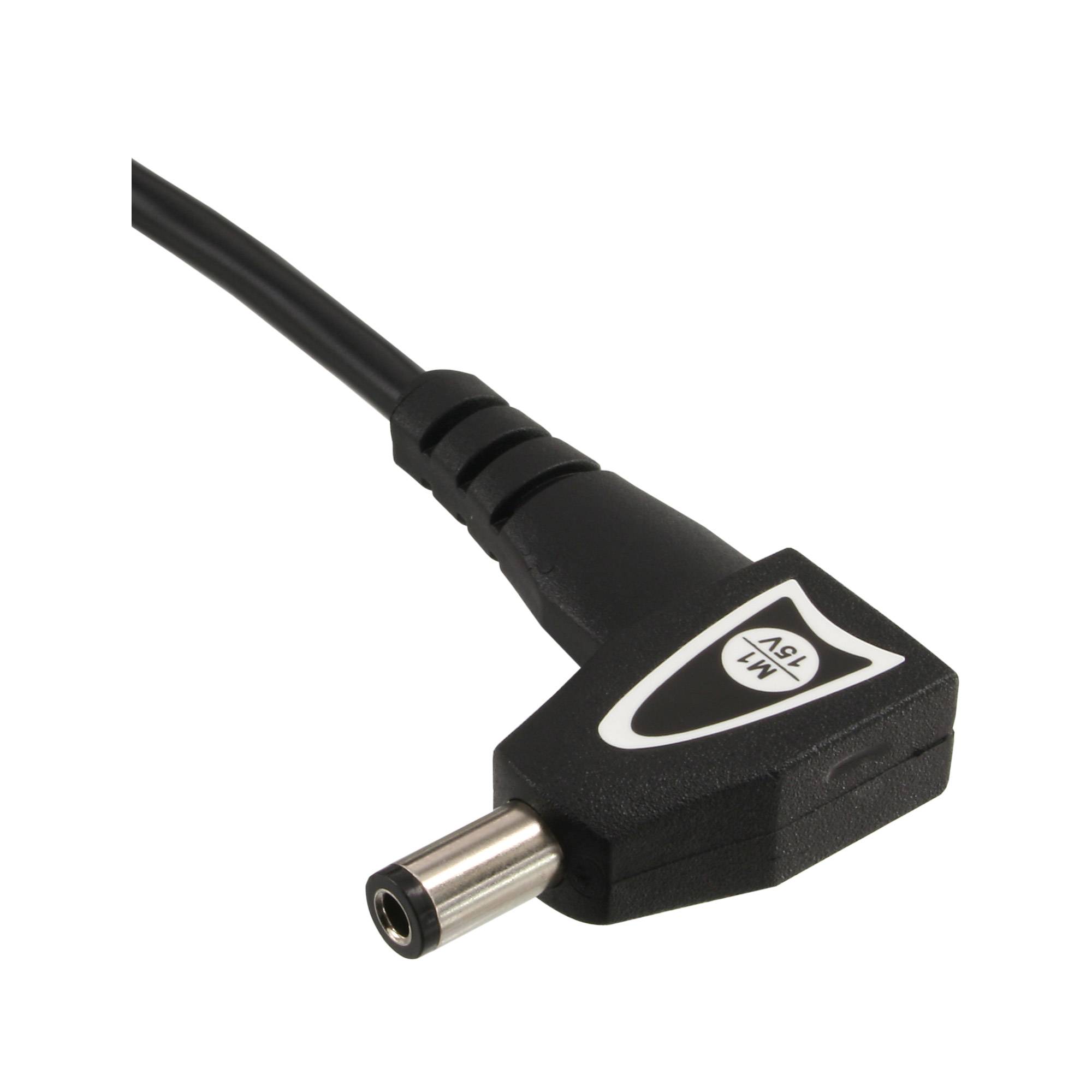INLINE - Univ. NT f. NBs m. Farbdisp. - 90W - USB - 100-240V - schw. m. 12 Wechselst.