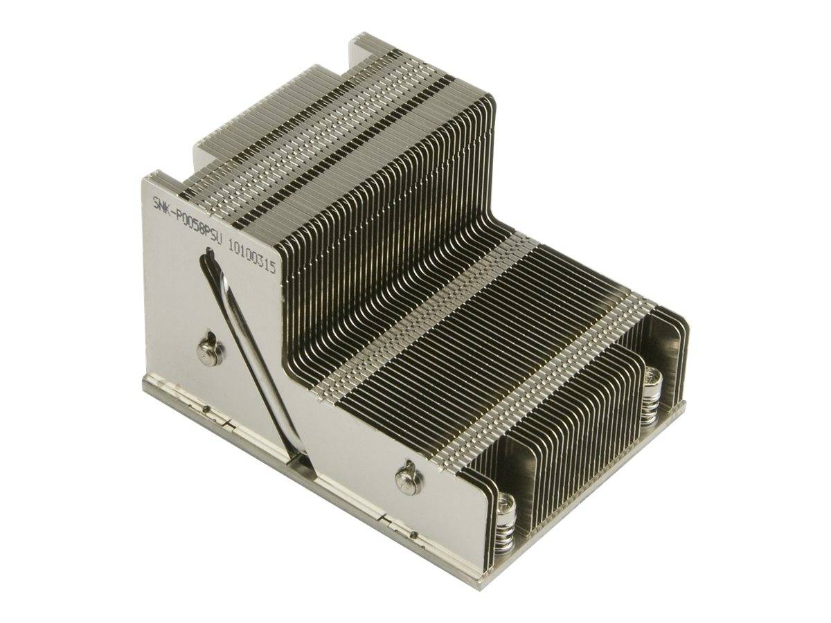 Gestapelter Metallkühlkörper mit eng beabstandeten Rippen, verwendet zur Wärmeableitung von elektronischen Komponenten.