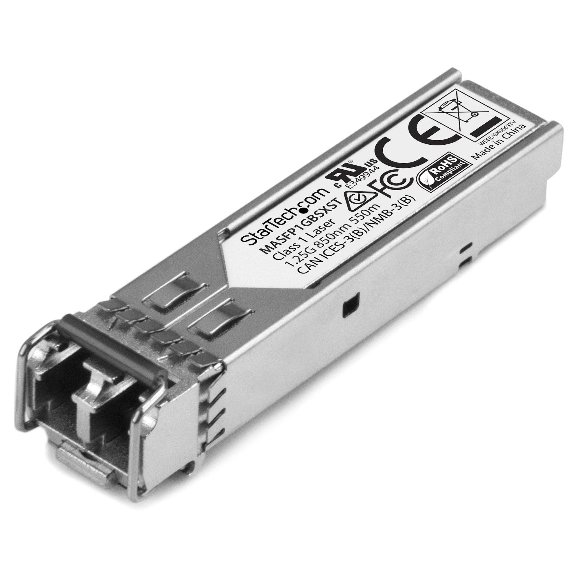 StarTech.com Cisco Meraki MA-SFP-1GB-SX Comp. SFP Module - 1000BASE-SX - 1GbE Gigabit Ethernet SFP Multimode Fiber MMF Optic Transceiver - SFP