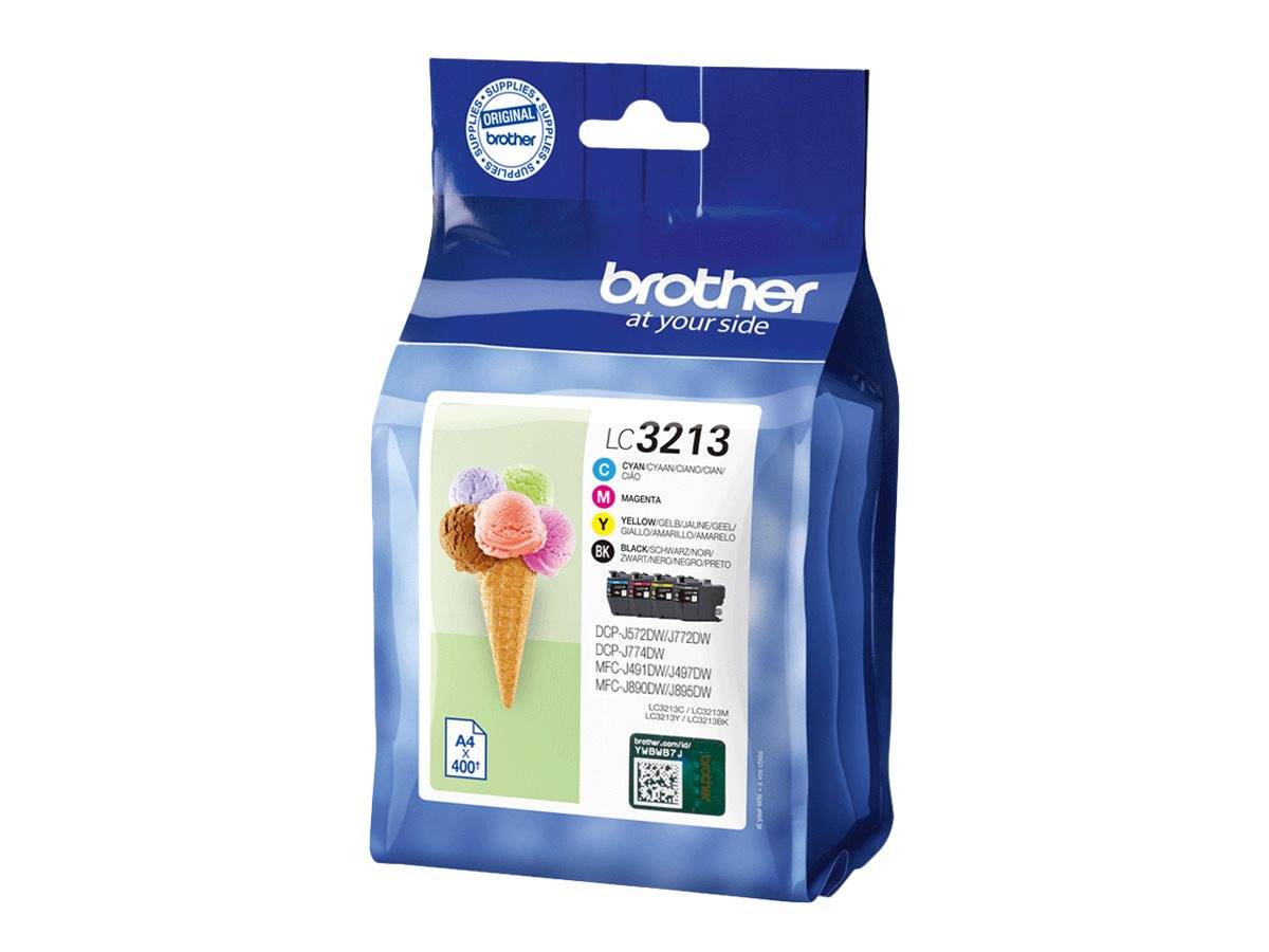 Brother LC3213 Value Pack - 4er-Pack - Schwarz, Gelb, Cyan, Magenta