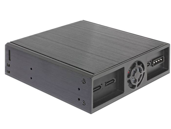 DeLOCK 5.25" Mobile Rack for 1 x 5.25" Slim Drive + 2 x 2.5" SATA HDD / SSD - Gehäuse für Speicherlaufwerke - 2.5" (6.4 cm)