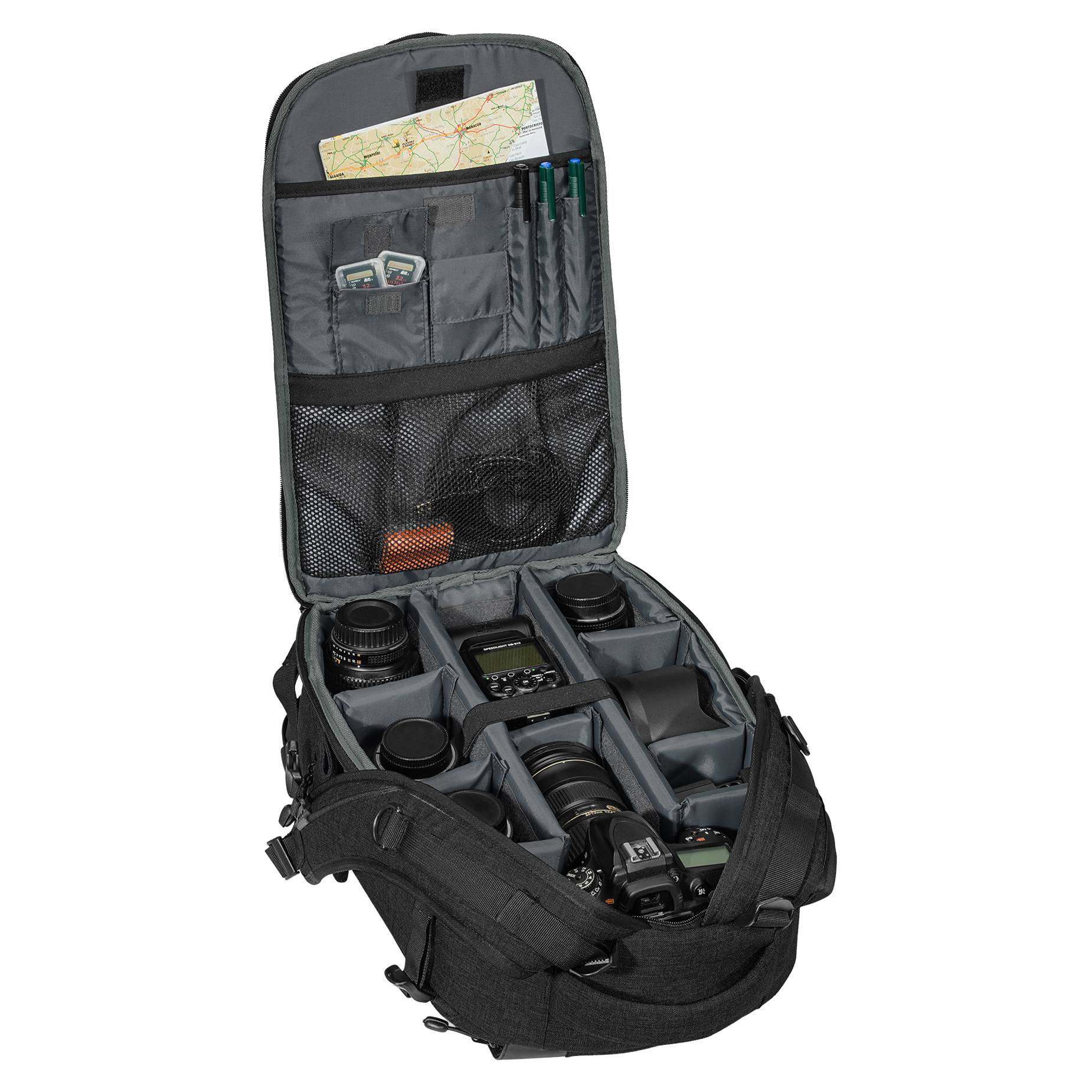 PEDEA Fashion - Rucksack für DSLR-Kamera - Schwarz