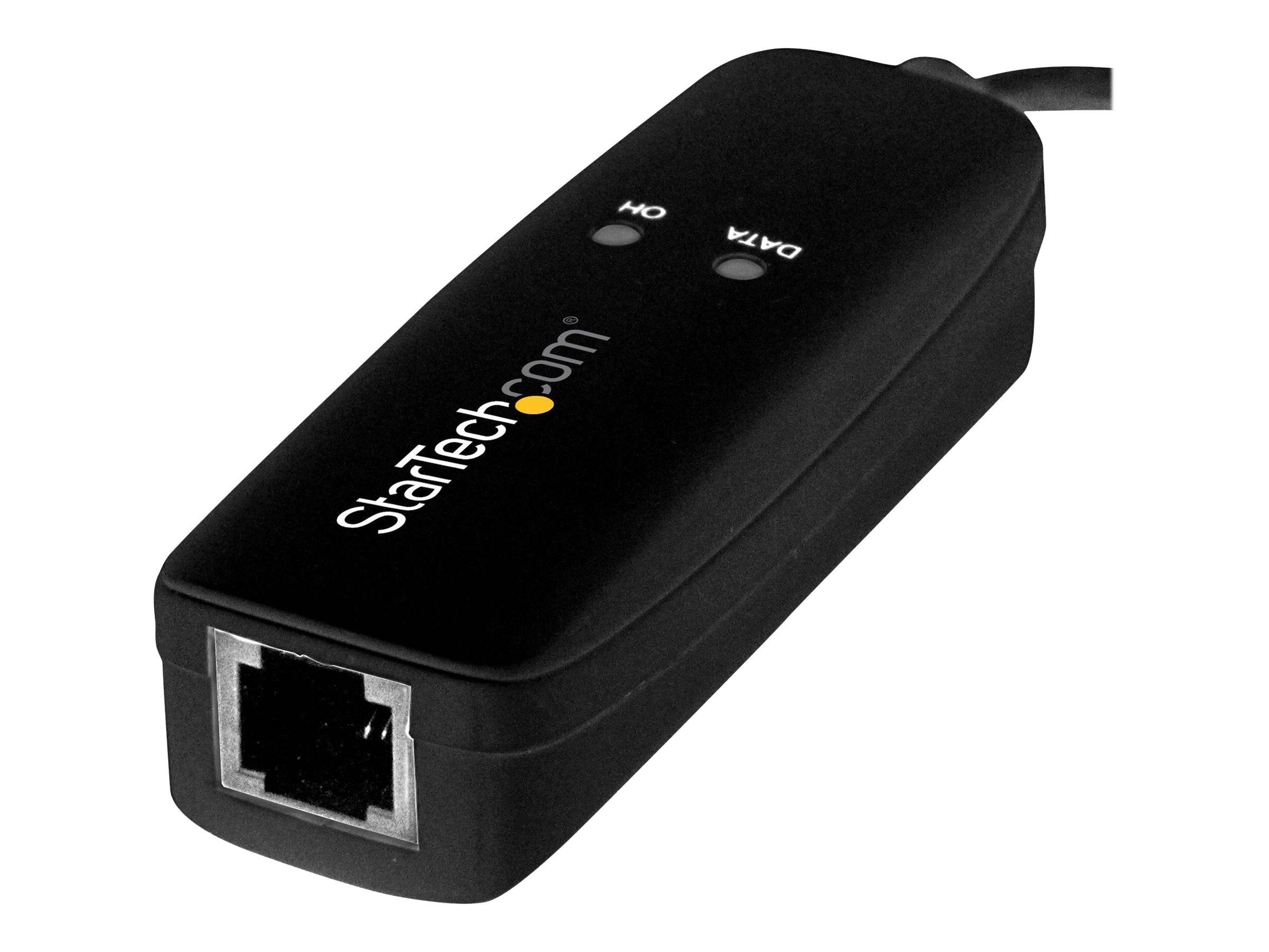 StarTech.com USB 2.0 Faxmodem - 56K Externes DialUp V.92 Modem/Dongle/Adapter - Computer/Laptop Faxmodem - USB auf Telefonbuchse - USB Datenmodem