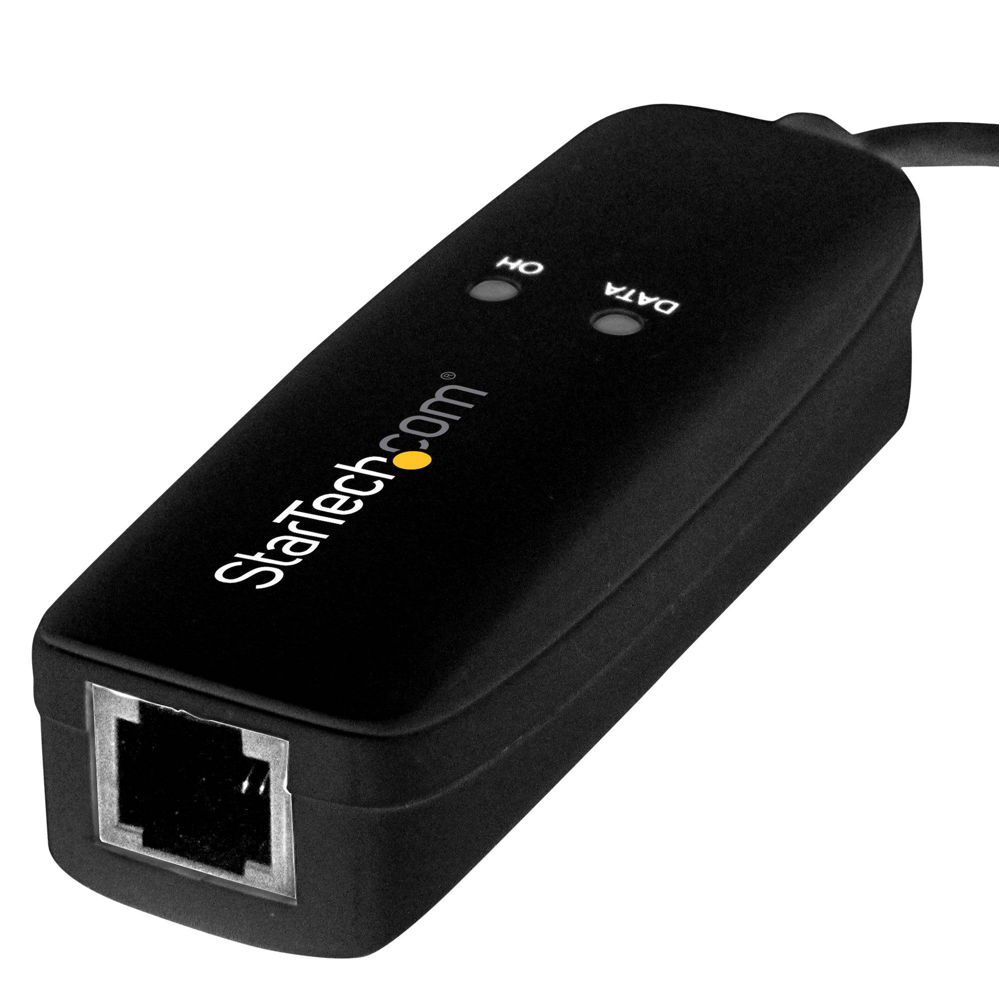 StarTech.com USB 2.0 Faxmodem - 56K Externes DialUp V.92 Modem/Dongle/Adapter - Computer/Laptop Faxmodem - USB auf Telefonbuchse - USB Datenmodem