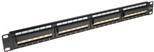 ACT Patchpanel 24-ports unshielded 45° CAT5E
