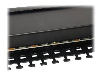 equip Pro - Patch Panel - Rack montierbar - CAT 6 - STP - RJ-45 X 24 - Schwarz - 1U - 48.3 cm (19"")