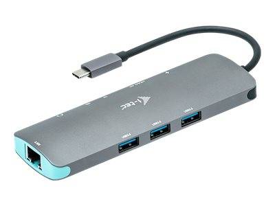 i-Tec USB-C Metal Nano Docking Station 4K HDMI LAN + Power Delivery