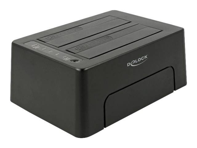 Delock - HDD-Dockingstation Schächte: 2 - SATA 6Gb/s - USB 3.1 (Gen 2)