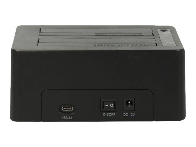 Delock - HDD-Dockingstation Schächte: 2 - SATA 6Gb/s - USB 3.1 (Gen 2)
