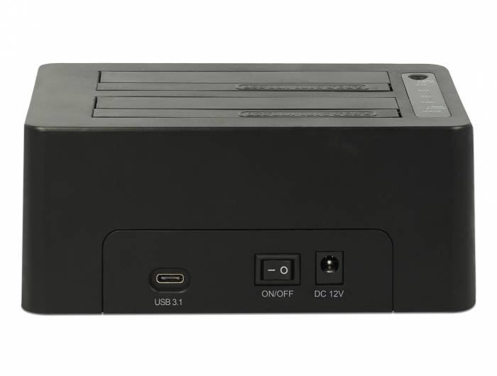 Delock - HDD-Dockingstation Schächte: 2 - SATA 6Gb/s - USB 3.1 (Gen 2)
