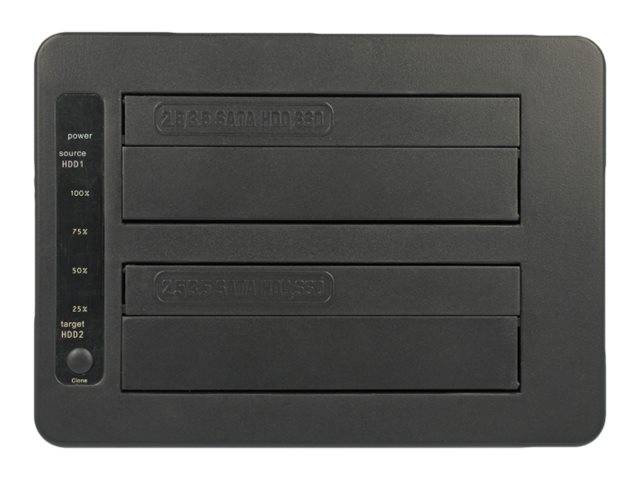 Delock - HDD-Dockingstation Schächte: 2 - SATA 6Gb/s - USB 3.1 (Gen 2)