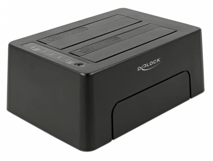 Delock - HDD-Dockingstation Schächte: 2 - SATA 6Gb/s - USB 3.1 (Gen 2)