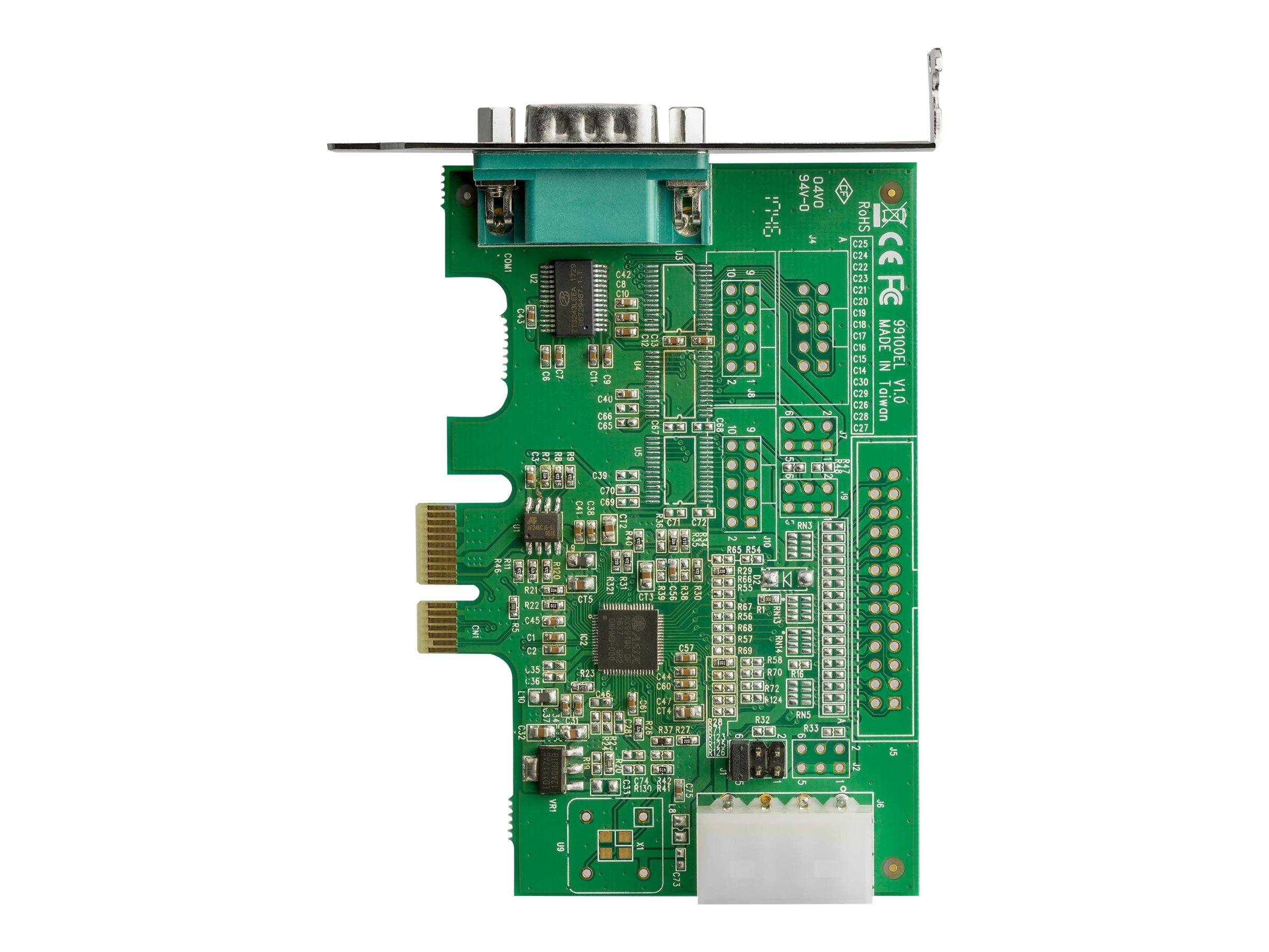 StarTech.com 1 Port Serielle PCI Express RS232 Adapter Karte - Serielle PCIe RS232 Kontroller Karte - PCIe zu Seriell DB9 - 16950 UART
